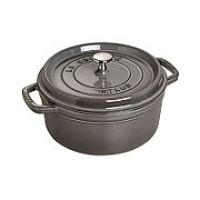 Staub Round Cast Iron Pot - 5.2 ltr  Graphite_1