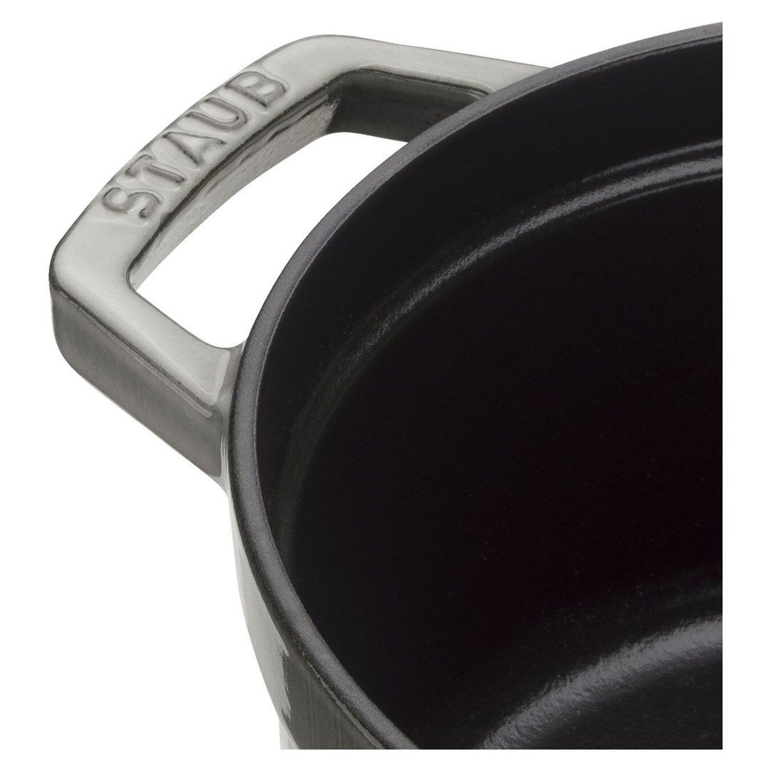 Staub Round Cast Iron Pot - 5.2 ltr  Graphite_5