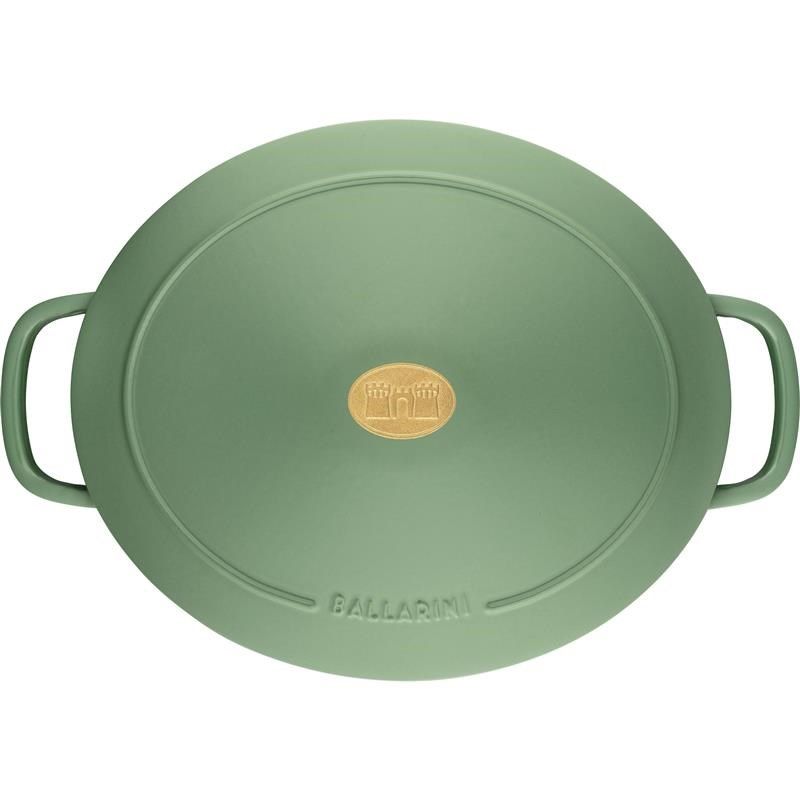 BALLARINI BELLAMONTE OVAL CAST IRON POT 75003-574-0 - 5.5 LTR GREEN_12