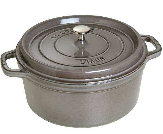 Staub round cast iron pot - Graphite  8.35 ltr_2