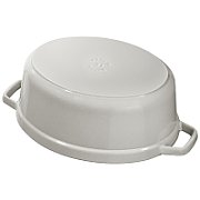 Staub Oval Cast Iron Pot - 5.5 ltr  White Truffle_4