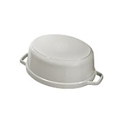 Staub Oval Cast Iron Pot - 5.5 ltr  White Truffle_8