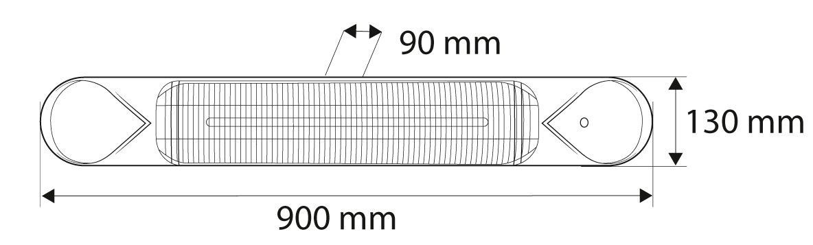 Industrial radiant heater 2000W NEO Tools 90-039_3