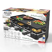 Adler | AD 6616 | Raclette - electric grill | Table | 1400 W | Black/Stainless steel_8