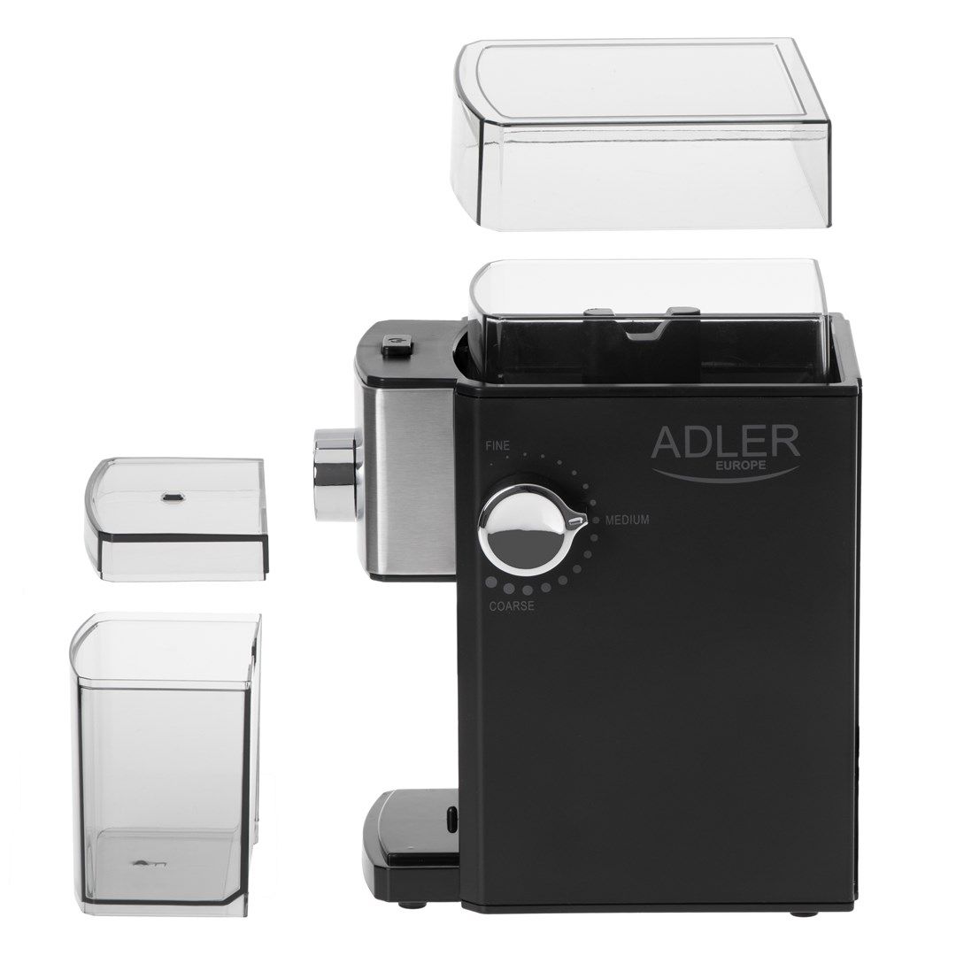 Adler | AD 4448 | Coffee Grinder | 300 W | Coffee beans capacity 250 g | Number of cups 12 per container pc(s) | Black_4