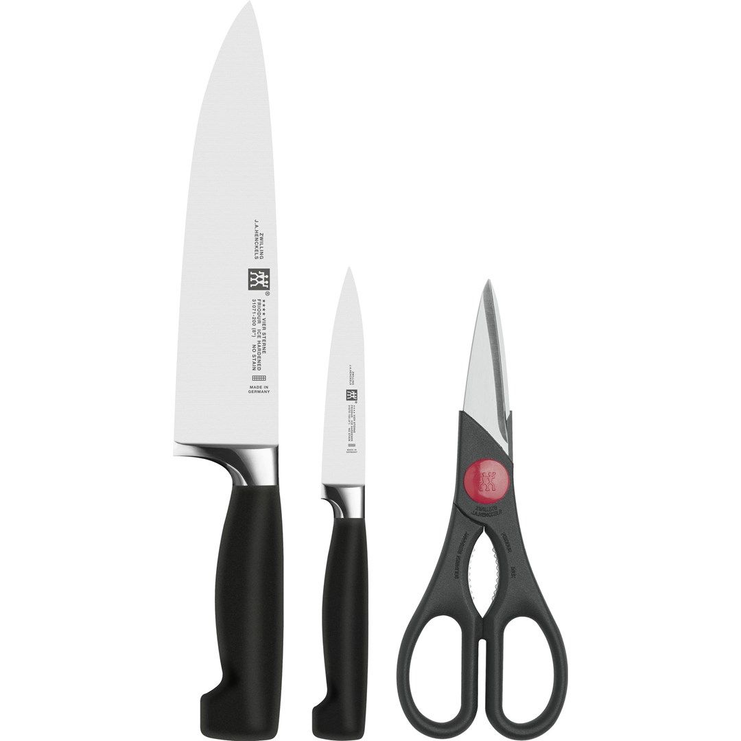 Set of 2 knives + Zwilling Four Star scissors_2