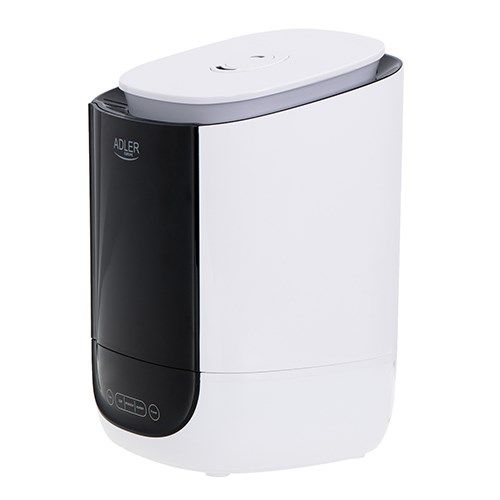 Adler | AD 7966 | Air Humidifier | 35 m3 | 25 W | Water tank capacity 4.6 L | Ultrasonic | Humidification capacity 280 ml/hr | White/Black_2