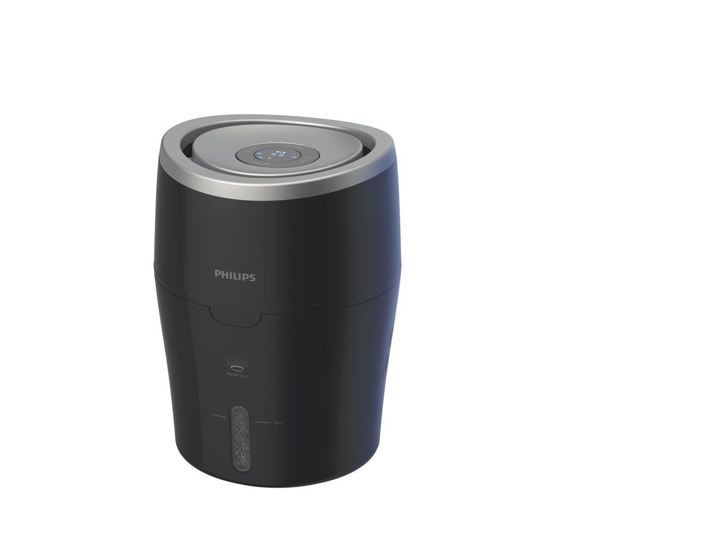 Philips | HU4813/10 | Humidifier | Water tank capacity 2 L | Suitable for rooms up to 44 m2 | Natural evaporation process | Humidification capacity 300 ml/hr | Black_2