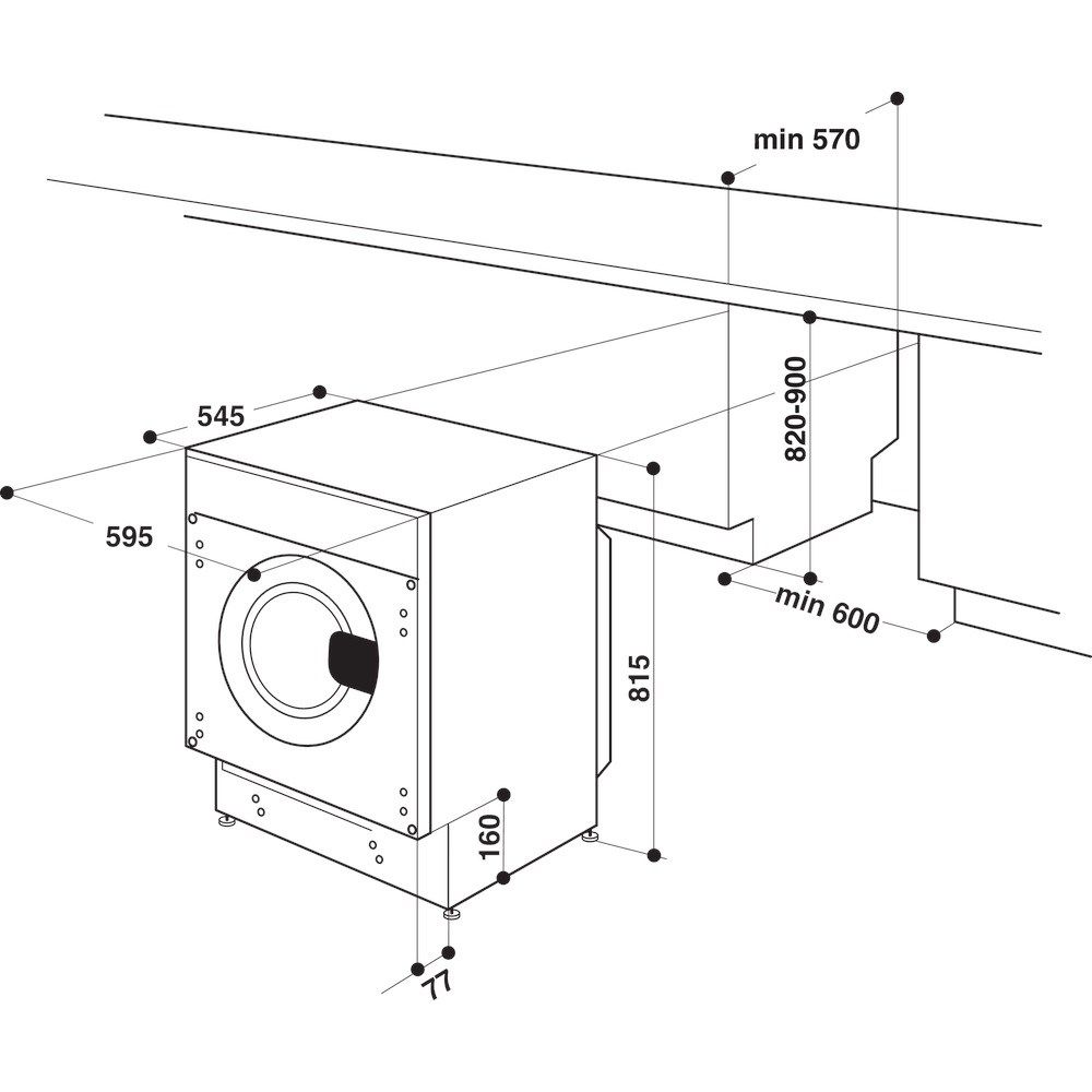 Built-in washer-dryer Whirlpool BI WDWG 861485 EU_10