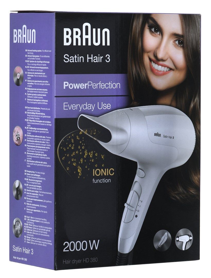 Braun Satin Hair 3 HD380 hair dryer 2000 W White_9