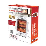 Esperanza EHH009 Electric quartz heater 400W/800W White_5