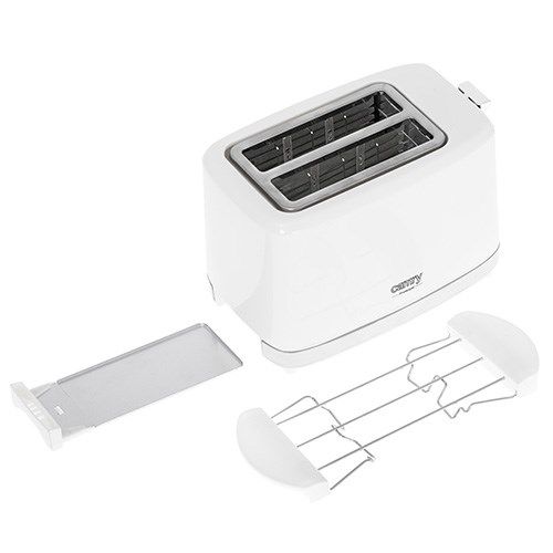 Camry | CR 3219 | Toaster | Power 750 W | Number of slots 2 | Housing material Plastic | White_2