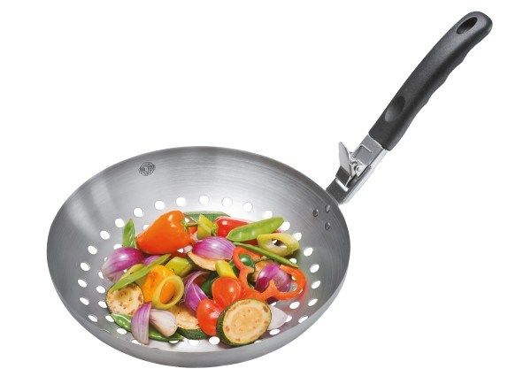 BBQ Grill Wok With Detachable BBQ Handle_3