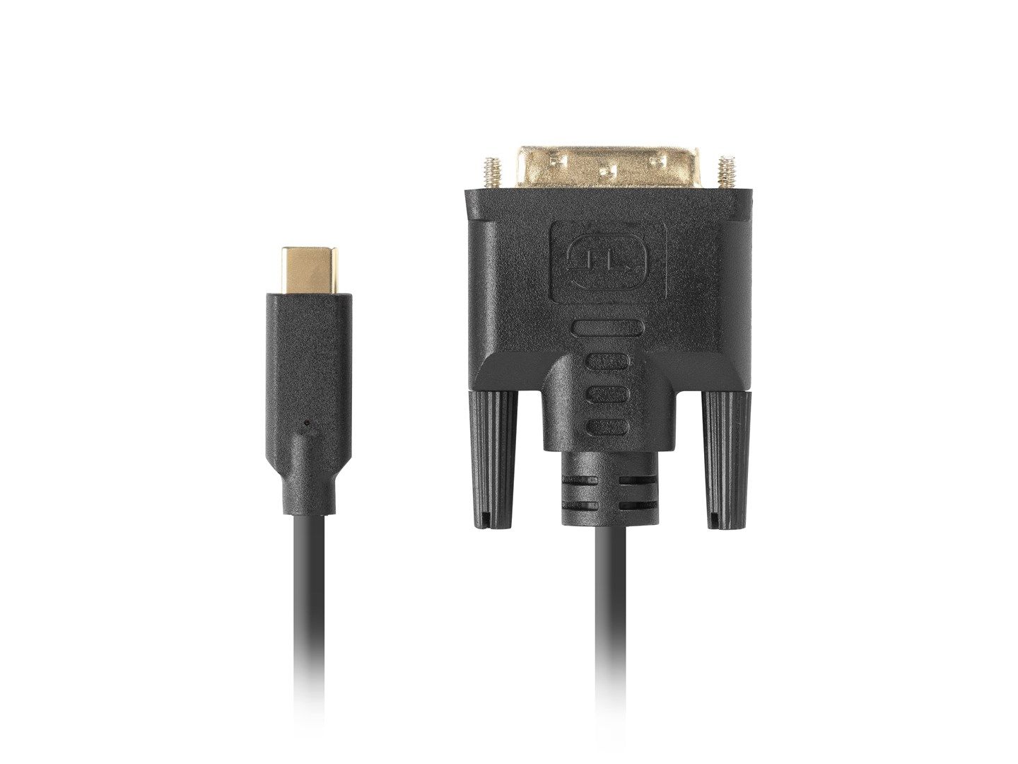 Lanberg CA-CMDV-10CU-0005-BK video cable adapter 0.5 m USB Type-C DVI-D Black_2