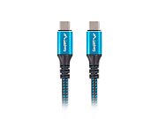 Lanberg CA-CMCM-45CU-0005-BK USB cable 0.5 m USB4 Gen 2x2 USB C Black  Blue_2