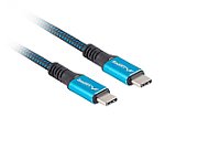 Lanberg CA-CMCM-45CU-0005-BK USB cable 0.5 m USB4 Gen 2x2 USB C Black  Blue_3