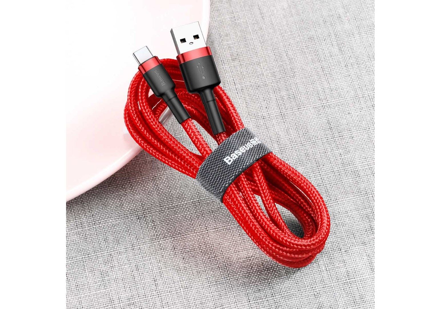 Baseus Cafule USB cable 0.5 m USB 2.0 USB A USB C Red_3