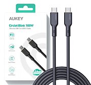 AUKEY CB-SCC101 USB-C Type-C Power Delivery PD 100W 5A 1m Silikon Black_1