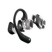 SHOKZ OpenFit Headphones Wireless Ear-hook Calls/Music/Sport/Everyday Bluetooth Black_3