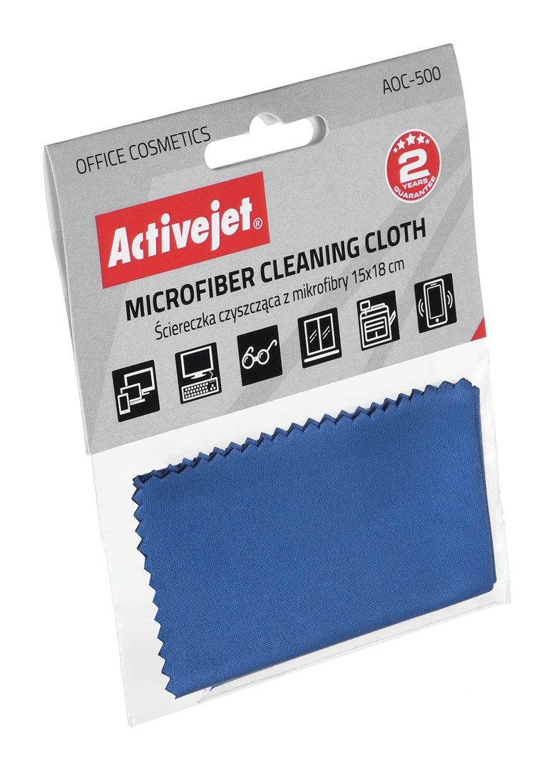 Activejet AOC-500 Microfiber cleaning cloth 15x18cm_2