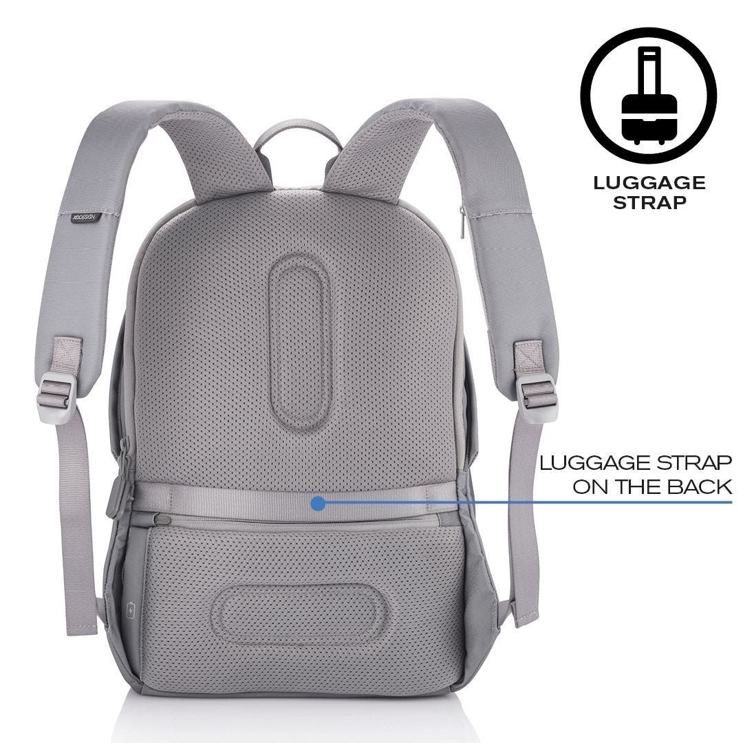 XD DESIGN ANTI-THEFT BACKPACK BOBBY SOFT GREY P/N: P705.792_16