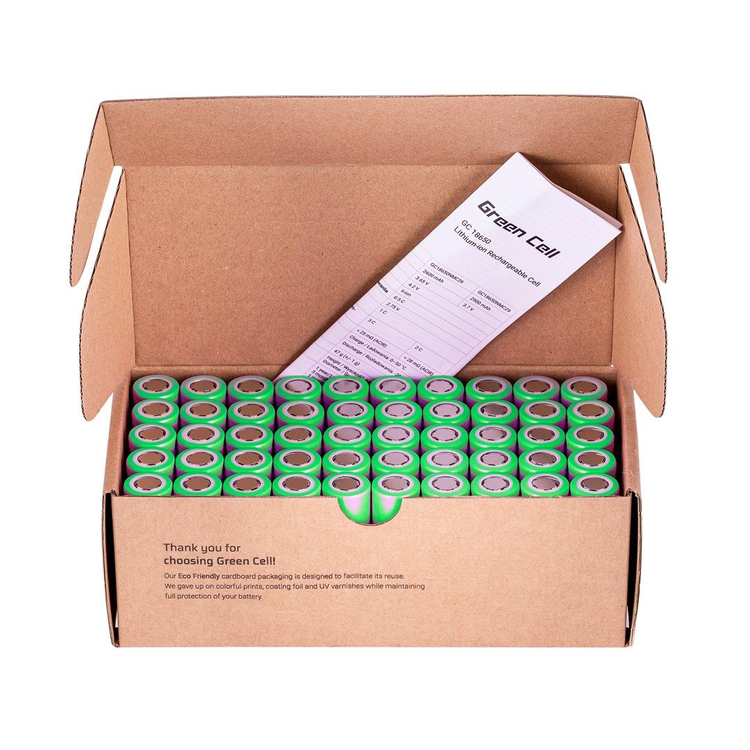 Green Cell 50GC18650NMC29 household battery Rechargeable battery 18650 Lithium-Ion (Li-Ion)_6