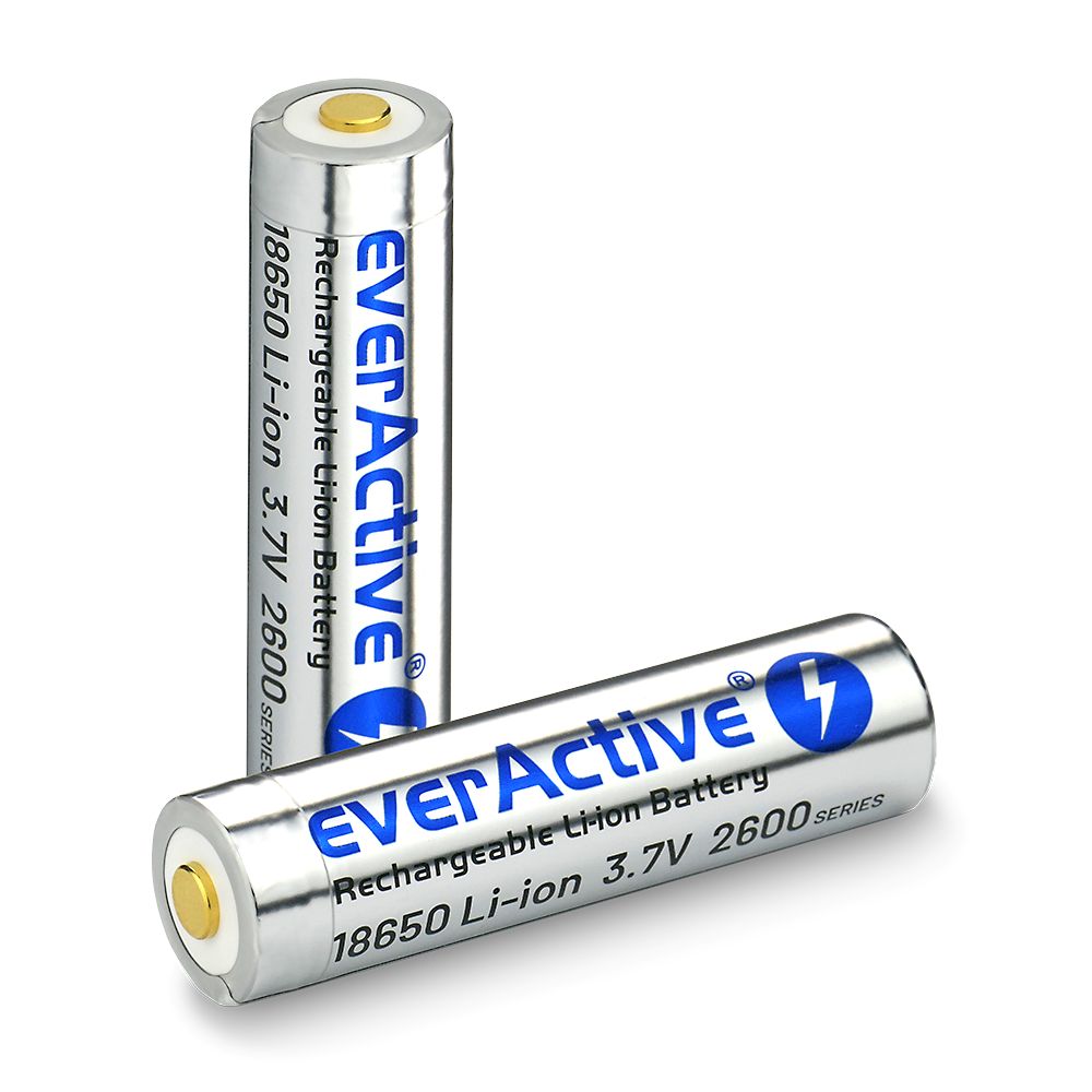 Battery everActive 18650 3.7V Li-ion 2600mAh micro USB with protection BOX_3