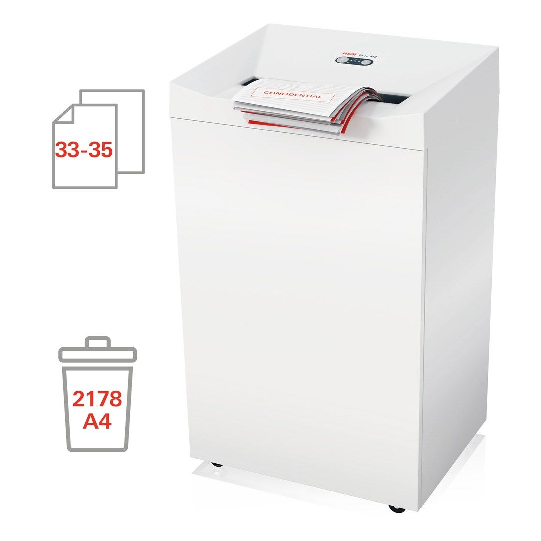 HSM Pure 940 shredder  165 l  3 9x40 mm_4