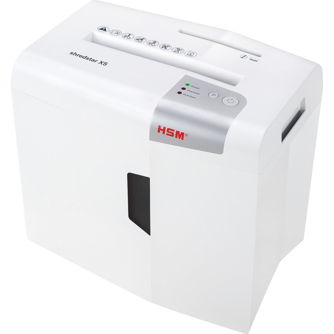 HSM shredstar X5 document shredder  4.5 x 30 mm + separate CD-cutting mechanism_2