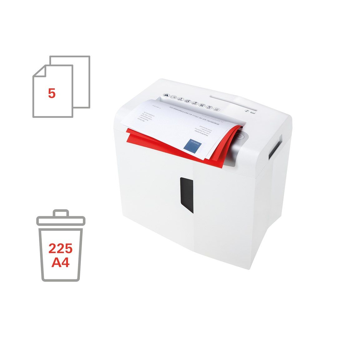 HSM shredstar X5 document shredder  4.5 x 30 mm + separate CD-cutting mechanism_4