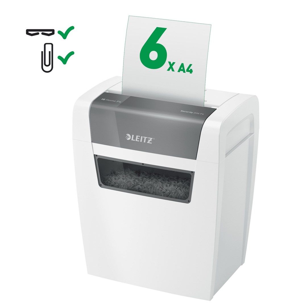 Leitz IQ Home Shredder  P4  6 sheets  15 l garbage can_5