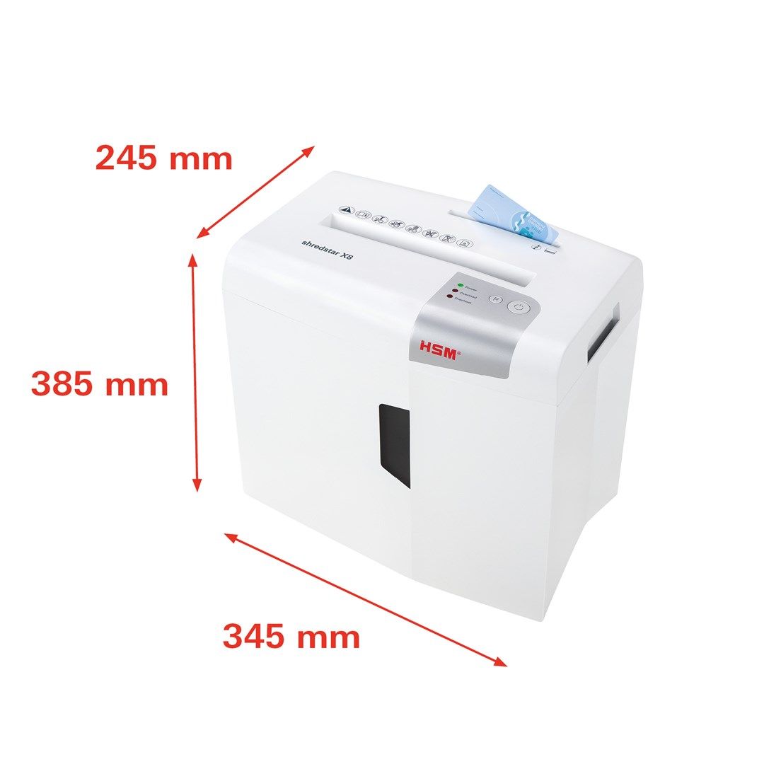 HSM shredstar X8 document shredder  4.5 x 30 mm + separate CD-cutting mechanism_3