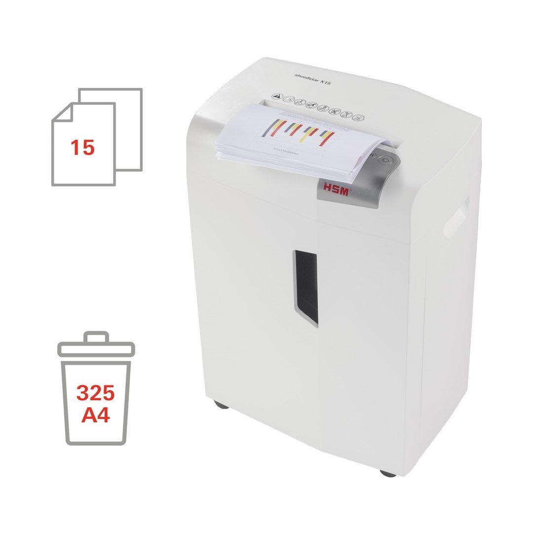 HSM shredstar X15 document shredder - 4 x 37 mm 26L_4