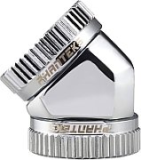 PHANTEKS Glacier Hard-Tube Adapter 2x 16mm 45 degrees - chrome_1