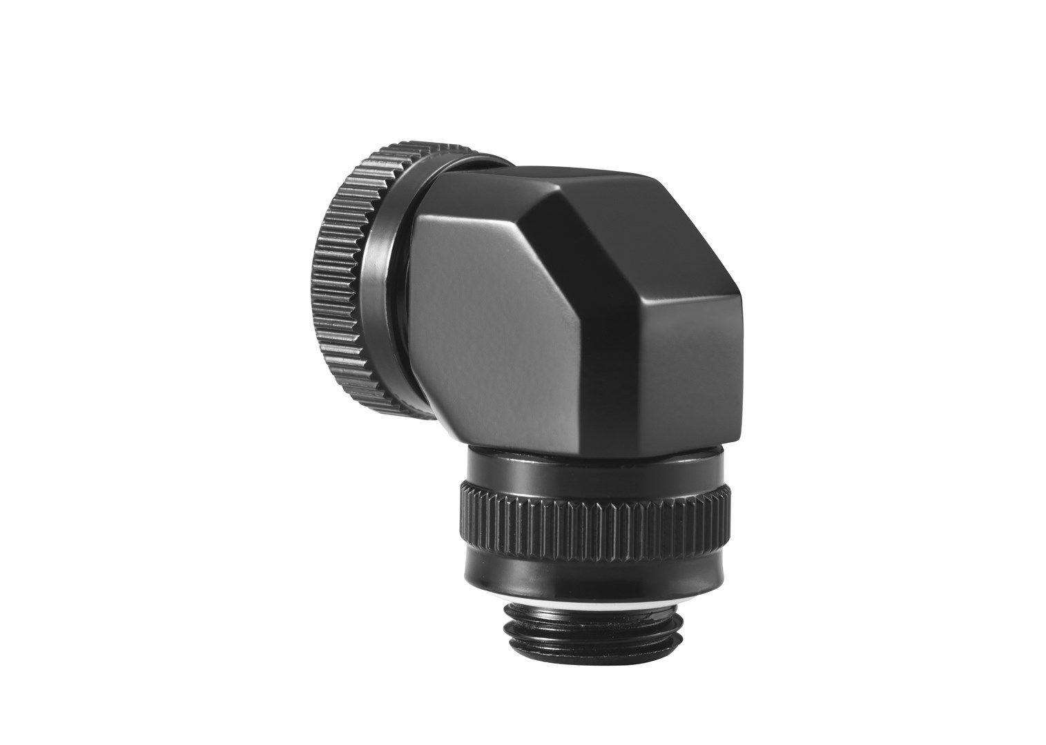 PHANTEKS Rotary Hard Tube Fitting 12mm 90 Degree G1/4 - black  rotatable_2