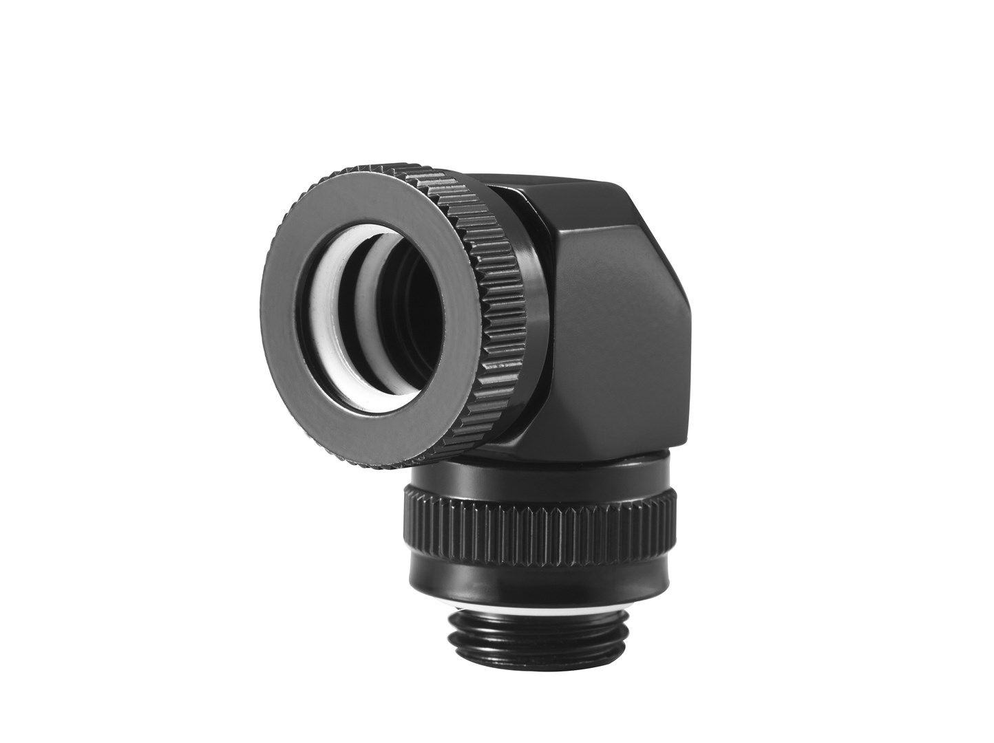 PHANTEKS Rotary Hard Tube Fitting 12mm 90 Degree G1/4 - black  rotatable_5