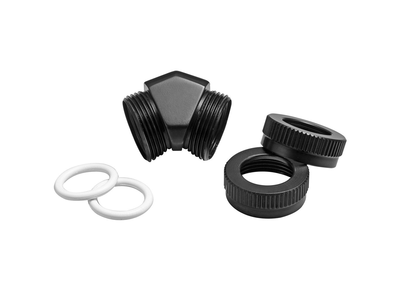 PHANTEKS Hard-Tube Adapter 2x 12mm 45 Degree - black_4