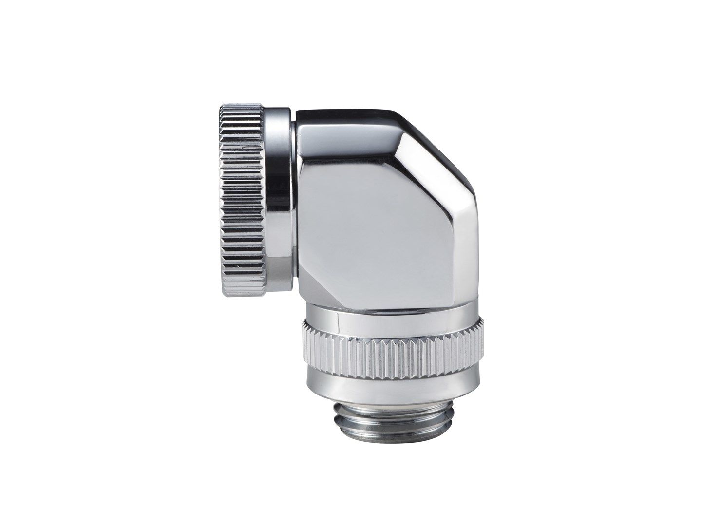 PHANTEKS Rotary Hard Tube Fitting 12mm 90 Degree G1/4 - chrome  rotatable_3