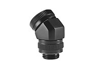 PHANTEKS Rotary Hard Tube Fitting 12mm 45 Degree G1/4 - black  rotatable_2