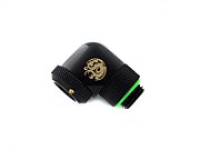 Bitspower Multi-Link Adapter Connector 90 Degree G1/4 Inch Male to 12mm OD Hardtube - rotatable  black matt_1