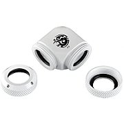 Bitspower Multi-Link Adapter 90 Degree 12mm OD to 12mm OD Hardtube - white_1