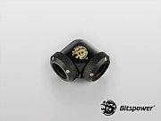 Bitspower Multi-Link Adapter 90 Degree 12mm OD to 12mm OD Hardtube - carbon black_1