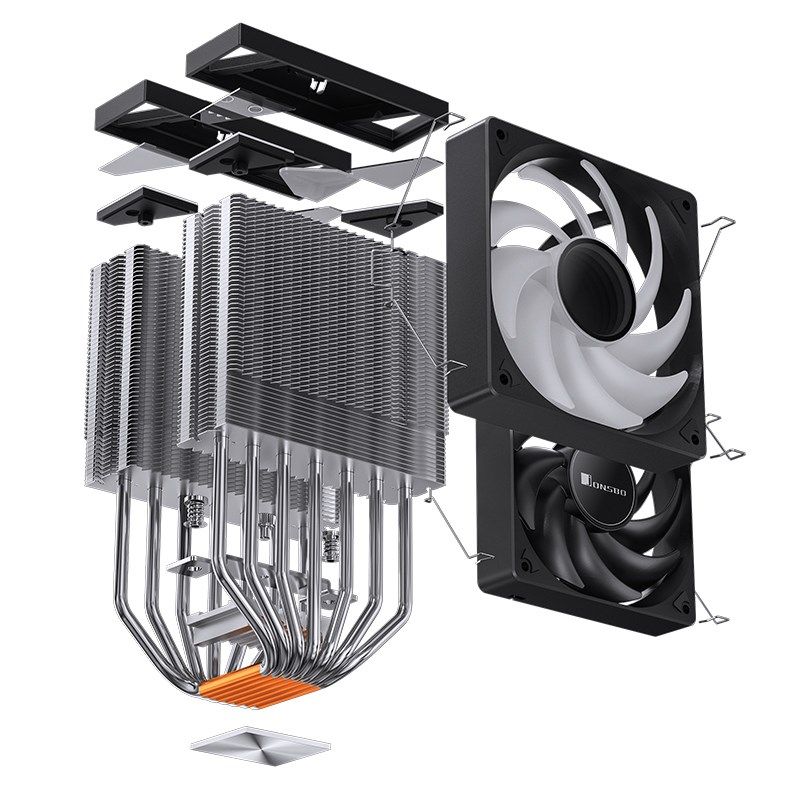 Jonsbo CR-3000 CPU Cooler Dual Tower  ARGB - 2x 120 mm  black_16