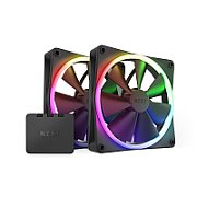 NZXT F140 PWM Fan  2 Pack incl. Controller  Black_1