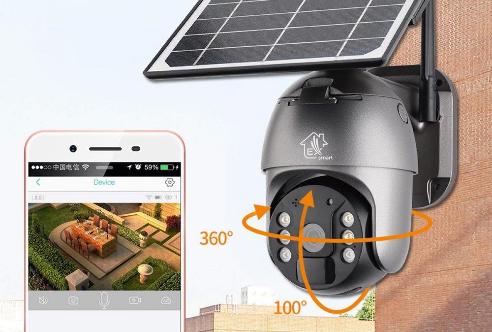 Extralink 3G/4G/LTE camera Mystic 4G PTZ with solar panel 8W  1080p  IP66  4x 18650 battery_4