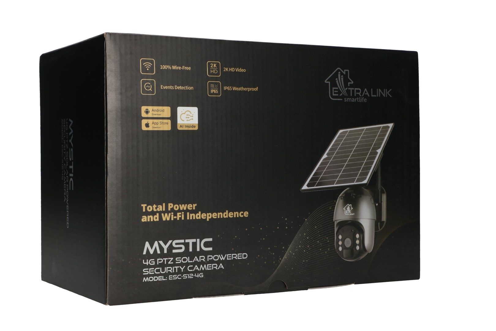 Extralink 3G/4G/LTE camera Mystic 4G PTZ with solar panel 8W  1080p  IP66  4x 18650 battery_9