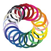 3Doodler Filament FLOW 20 PLA 20 Farben Nachfüllpack Polylactic acid (PLA) Black  Blue  Dark Green  Dark pink  Gold  Green  Lilac  Navy  Orange  Pink  Transparent  White  Yellow_1