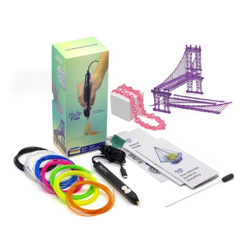 3Doodler Filament FLOW 20 PLA 20 Farben Nachfüllpack Polylactic acid (PLA) Black  Blue  Dark Green  Dark pink  Gold  Green  Lilac  Navy  Orange  Pink  Transparent  White  Yellow_4