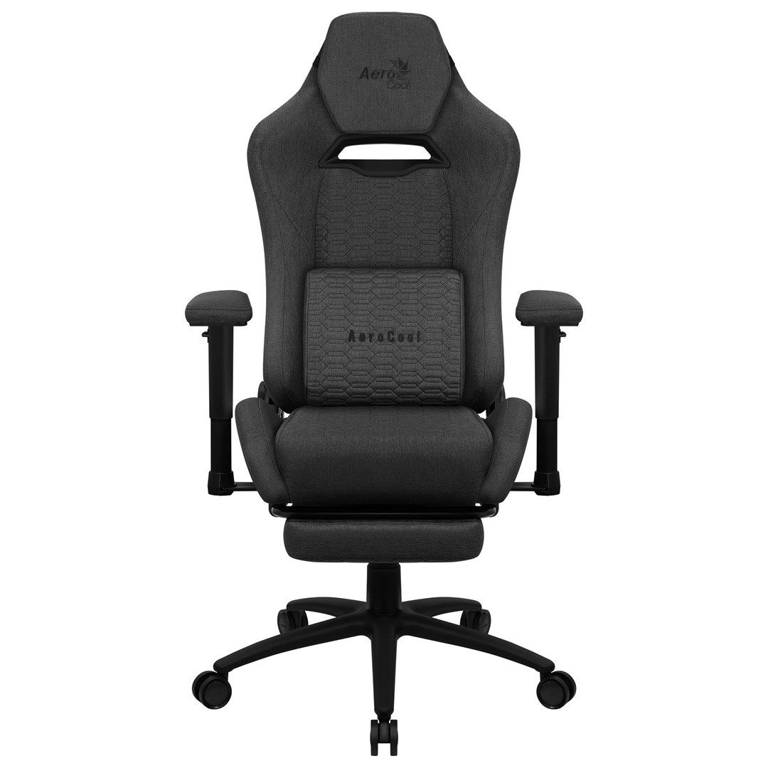 Aerocool ROYALASHBK Premium Ergonomic Gaming Chair Legrests Aeroweave Technology Black_2