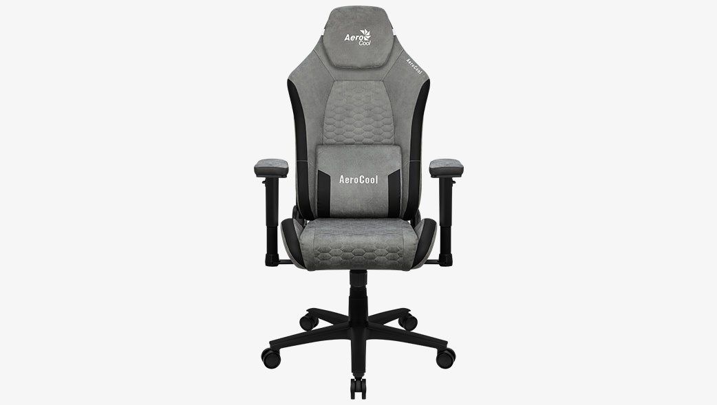 Aerocool Crown AeroSuede Universal gaming chair Padded seat Stone Grey_3